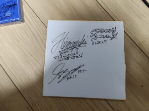 マジシャン　HIROMICHIさん　マジシャン　フレイムさん　マジシャンさん　イッシーさん　サイン